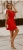 Платье крылышки с поясом Красное G268 G214