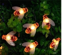 Гирлянда светодиодных ламп в виде пчел для украшения,20 штук пчел