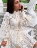 Платье винтажное гипюр молочное A258_Новая цена 11.23
