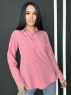 Рубашка имитация карманов лайт розовая RH122