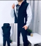 Мужской костюм с начесом мехом светло-серые рукава V107 10.23