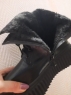 Высокие ботинки на меху экокожа М87-1а черные LSHI