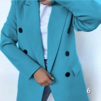 Пиджак барби с пуговками Голубой A133