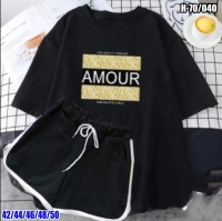 Шорты и Черная футболка AMOUR Sv