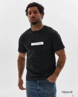 Мужская футболка с надписью Simple черная SN