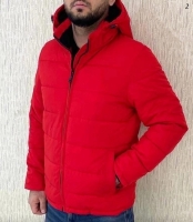 Мужская стеганая куртка халофайбер красная V107
