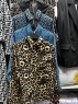 Блузка SIZE PLUS с карманами коричневый леопард KH745