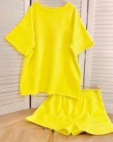 Костюм шорты и футболка желтый ZI