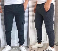 Мужские брюки с карманами на бёдрах Графит V107