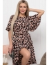 Платье Size Plus леопардовый принт с пояском M29 03.24