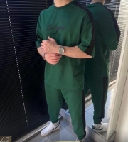 Мужской костюм футболка и брюки bee Legend зеленый D2107