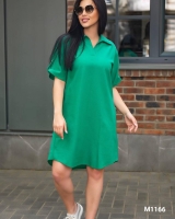 Туника-платье Лайт Size Plus Зелёное M116