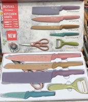 Набор цветных ножей 6 предметов