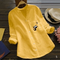 Рубашка котик и рыбка желтая RX новая цена