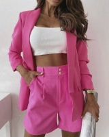 Костюм пиджак и шорты барби яр-розовый BEK