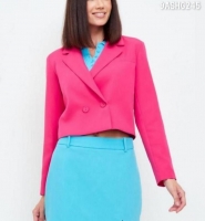 Пиджак укороченный ярко-розовый ASHG245