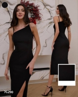 Платье коктейльное черное G290