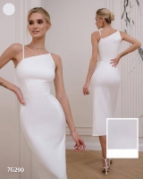 Платье коктейльное белое G290