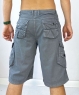 Мужские шорты с карманами хб серые V107