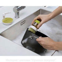 Щетка для мытья посуды JESOPB с дозатором мыла