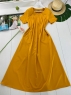Платье длинное SIZE PLUS лайт yellow RH122