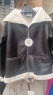 Куртка под дубленку с мехом черная RH06
